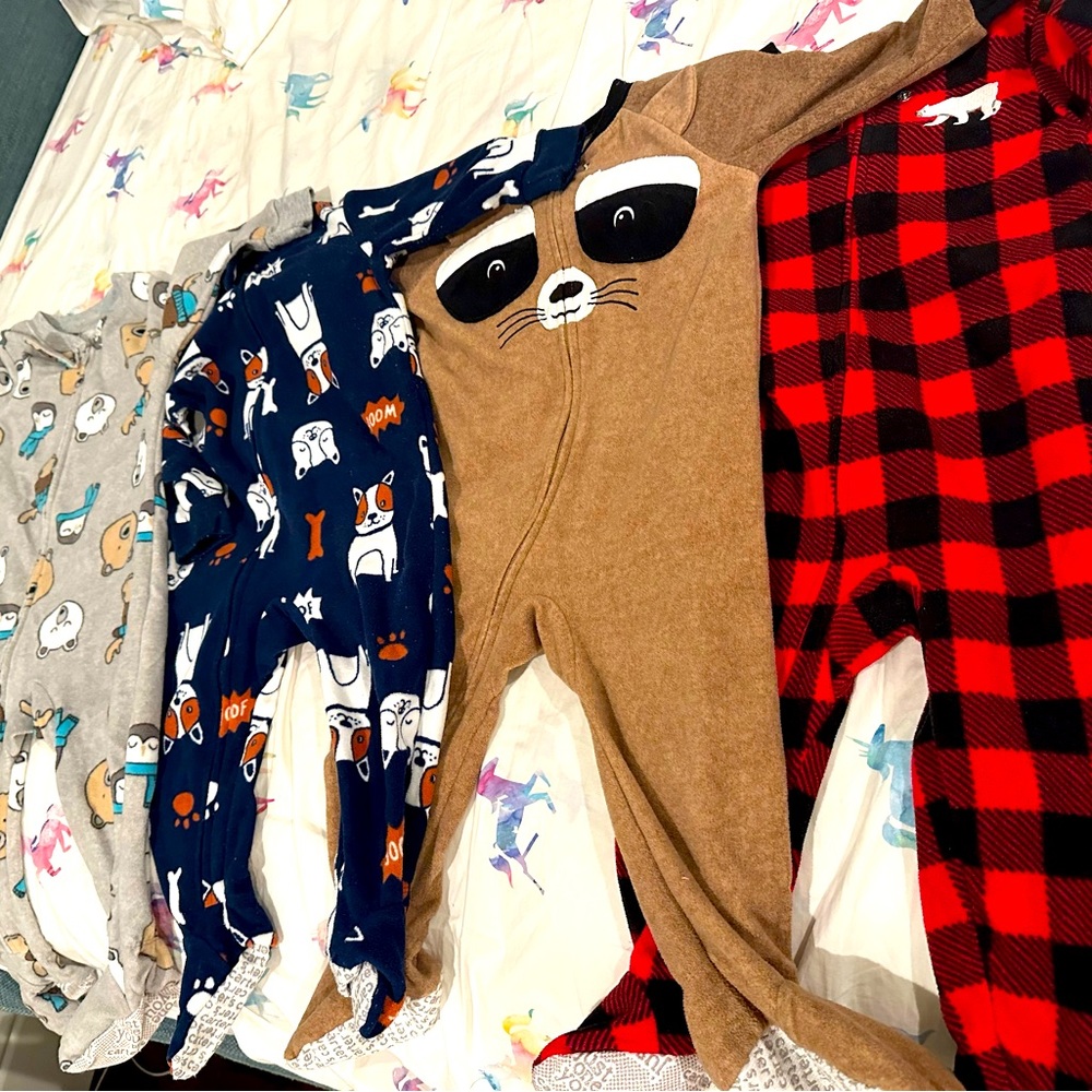 Light weight fleece onsies size 12M